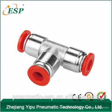 ningbo metal union tee fittings with plastic sleeve